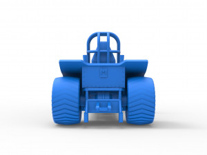Mini Rod pulling tractor 3 Scale 1 to 25 Modello di stampa 3D