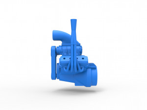 Engine V8 Version 2 Scale 1 to 25 Model do druku 3D