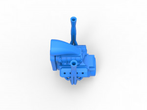 Engine V8 Version 2 Scale 1 to 25 Model do druku 3D