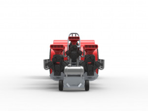 Pulling tractor with 5 engines V8 Scale 1 to 25 3Dプリントモデル