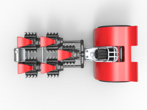 Pulling tractor with 5 engines V8 Scale 1 to 25 3Dプリントモデル