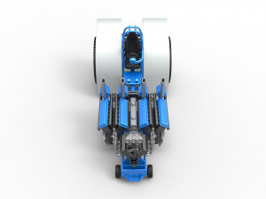 Pulling tractor with one V8 and two V12 engines Scale 1 to 25 3D-Druckmodell
