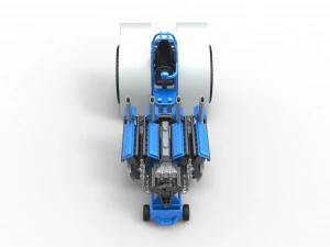 Pulling tractor with one V8 and two V12 engines Scale 1 to 25 3D Print Model