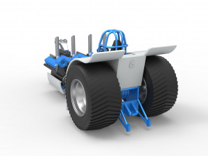 Pulling tractor with one V8 and two V12 engines Scale 1 to 25 3D-Druckmodell