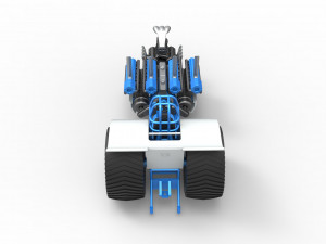 Pulling tractor with one V8 and two V12 engines Scale 1 to 25 3D-Druckmodell