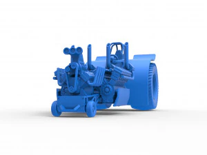 Pulling tractor with one V8 and two V12 engines Scale 1 to 25 3D Print Model