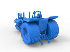Pulling tractor with one V8 and two V12 engines Scale 1 to 25 3D-Druckmodell