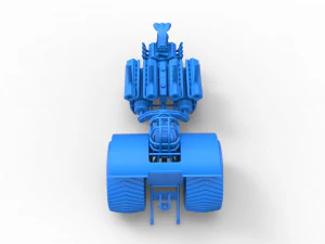 Pulling tractor with one V8 and two V12 engines Scale 1 to 25 3D Print Model