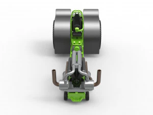 Pulling tractor with single turbo engine V12 Scale 1 to 25 3D Print Model