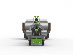 Pulling tractor with single turbo engine V12 Scale 1 to 25 3D Print Model