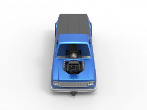 Pulling truck 2wd Scale 1 to 25 3D Print Model