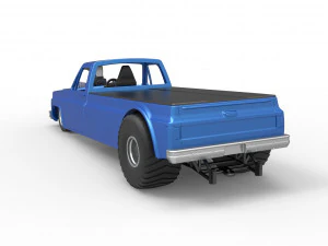 Pulling truck 2wd Scale 1 to 25 3D Print Model