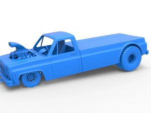 Pulling truck 2wd Scale 1 to 25 3D Print Model