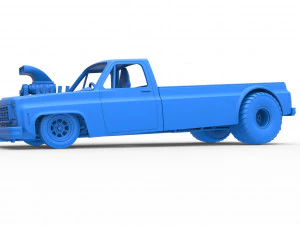 Pulling truck 2wd Scale 1 to 25 3D Print Model