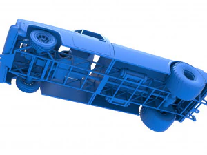 Pulling truck 2wd Scale 1 to 25 3D Print Model