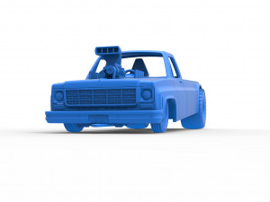 Pulling truck 2wd Scale 1 to 25 Modelo de impresión 3D