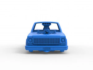 Pulling truck 2wd Scale 1 to 25 3D Print Model