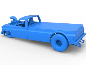 Pulling truck 2wd Scale 1 to 25 3D Print Model