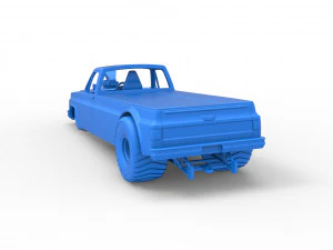 Pulling truck 2wd Scale 1 to 25 3D Print Model