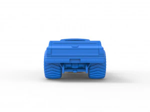 Pulling truck 2wd Scale 1 to 25 3D Print Model
