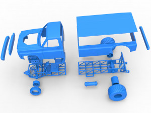 Pulling truck 2wd Scale 1 to 25 Modelo de impresión 3D