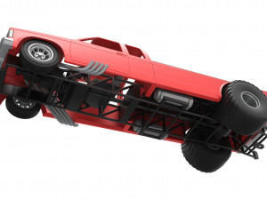 Pulling truck 2wd 2 Scale 1 to 25 Modèles 3D en vedette