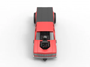 Pulling truck 2wd 2 Scale 1 to 25 3D Print Model
