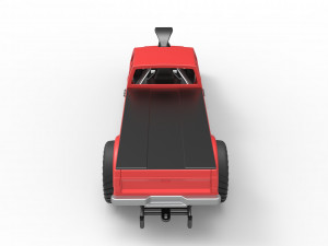 Pulling truck 2wd 2 Scale 1 to 25 Modèles 3D en vedette