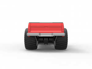 Pulling truck 2wd 2 Scale 1 to 25 Modèles 3D en vedette