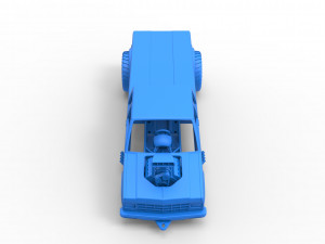 Pulling truck 2wd 2 Scale 1 to 25 Modèles 3D en vedette