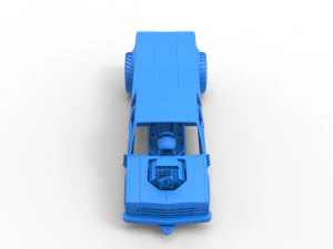 Pulling truck 2wd 2 Scale 1 to 25 3D Print Model