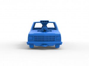 Pulling truck 2wd 2 Scale 1 to 25 Modèles 3D en vedette