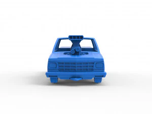 Pulling truck 2wd 2 Scale 1 to 25 3D Print Model