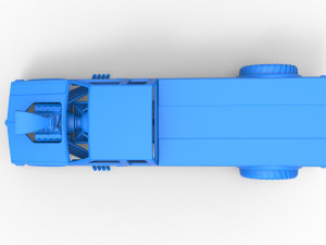Pulling truck 2wd 2 Scale 1 to 25 Modèles 3D en vedette
