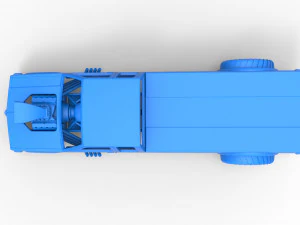 Pulling truck 2wd 2 Scale 1 to 25 3D Print Model