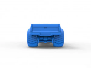 Pulling truck 2wd 2 Scale 1 to 25 3D Print Model