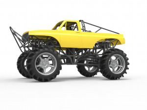 Mud truck Scale 1 to 25 3D 打印模型