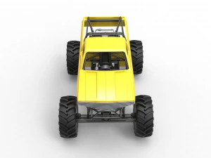Mud truck Scale 1 to 25 3D Print Model