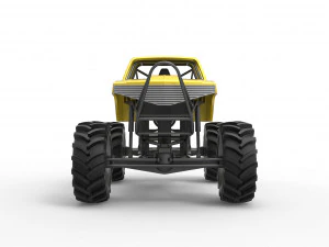Mud truck Scale 1 to 25 3D Print Model