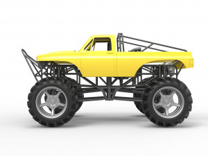 Mud truck Scale 1 to 25 3D 打印模型