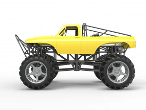 Mud truck Scale 1 to 25 3D Print Model
