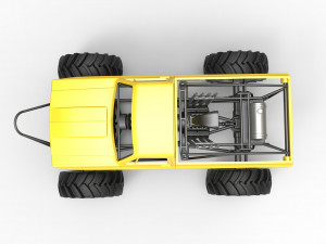 Mud truck Scale 1 to 25 3D 打印模型