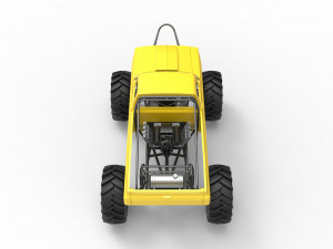 Mud truck Scale 1 to 25 3D 打印模型