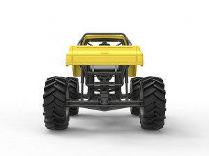 Mud truck Scale 1 to 25 3D 打印模型