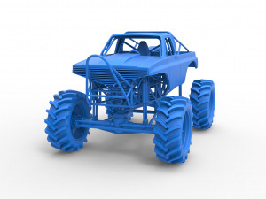 Mud truck Scale 1 to 25 3D 打印模型
