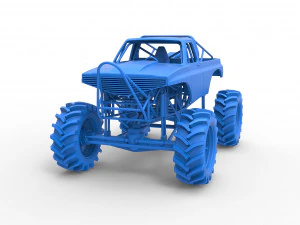 Mud truck Scale 1 to 25 3D Print Model
