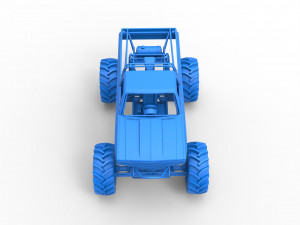 Mud truck Scale 1 to 25 3D 打印模型