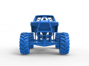 Mud truck Scale 1 to 25 3D Print Model