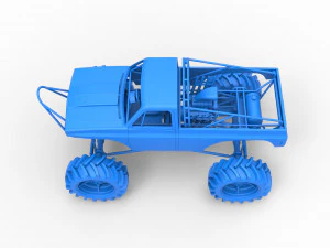 Mud truck Scale 1 to 25 3D Print Model