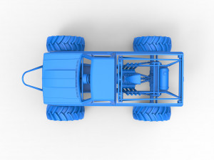 Mud truck Scale 1 to 25 3D 打印模型